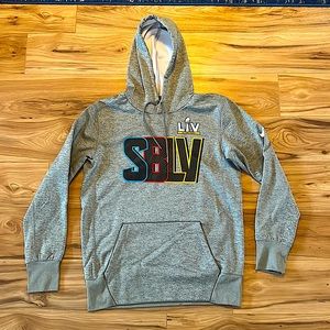 Grey Super Bowl hoodie (Mens medium)